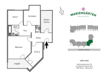 Renditestarke Kapitalanlage in Berlin-Tempelhof, 12107 Berlin, Wohnung