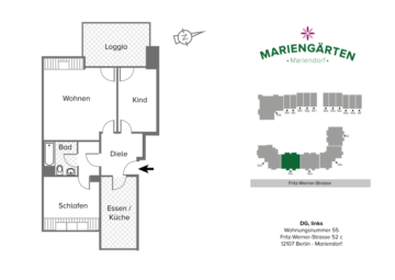 Renditestarke 3-Zimmer Wohnung in Berlin-Mariendorf, 12107 Berlin, Etagenwohnung