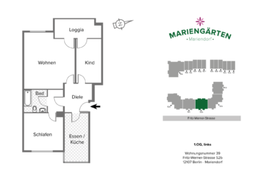 Super Kapitalanlage 3-Zimmer Wohnung in Berlin-Tempelhof, 12107 Berlin, Renditeobjekt