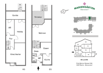 Provisionsfrei! Reihenhaus mit viel Platz für die Familie, 12107 Berlin, Reihenmittelhaus