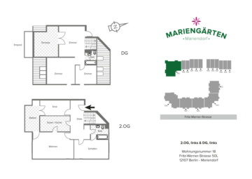 Traumhafte Maisonette mit 2 Süd-West-Balkonen ins Grüne, 12107 Berlin, Renditeobjekt